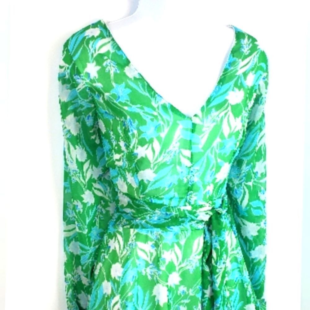 JESSICA SIMPSON Floral Green Midi Dress